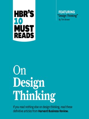 cover image of HBR's 10 Must Reads on Design Thinking
